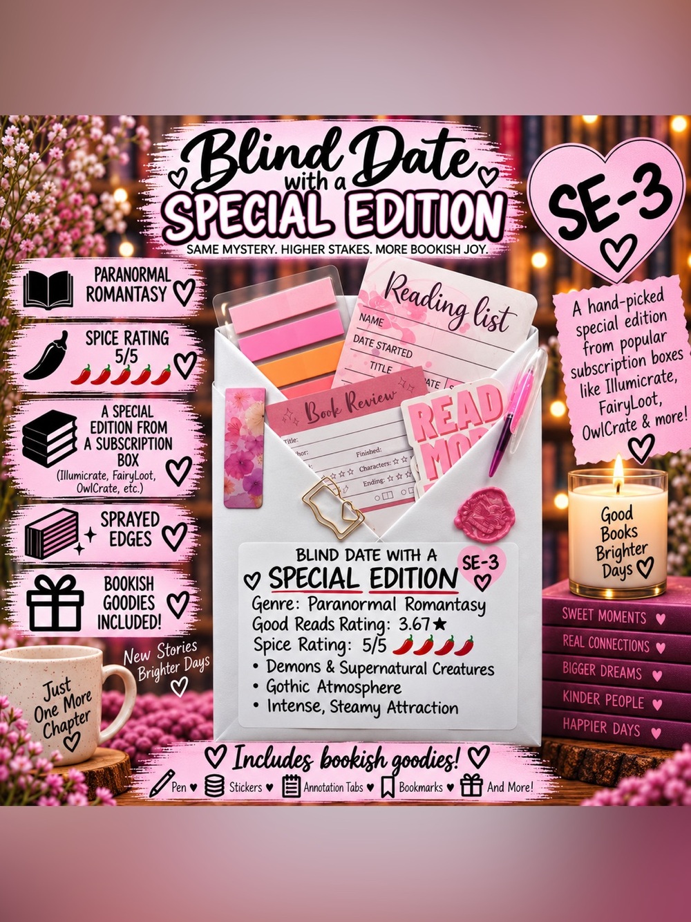 Blind Date with a Special Edition #3 - Paranormal Romantasy Book+Accessories Set